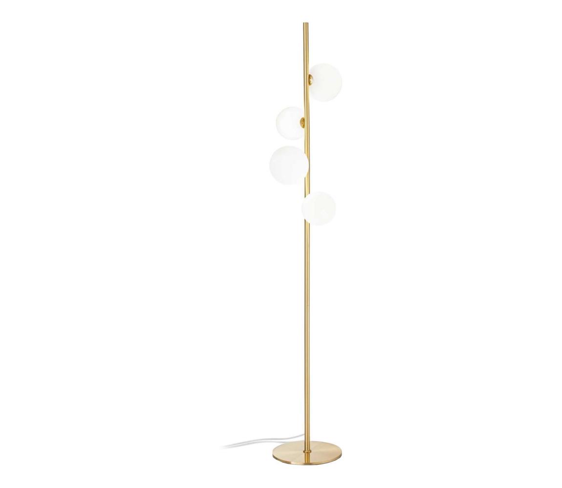 Ideal Lux - LED Stojací lampa PERLAGE 4xG9/3W/230V zlatá/bílá 277967