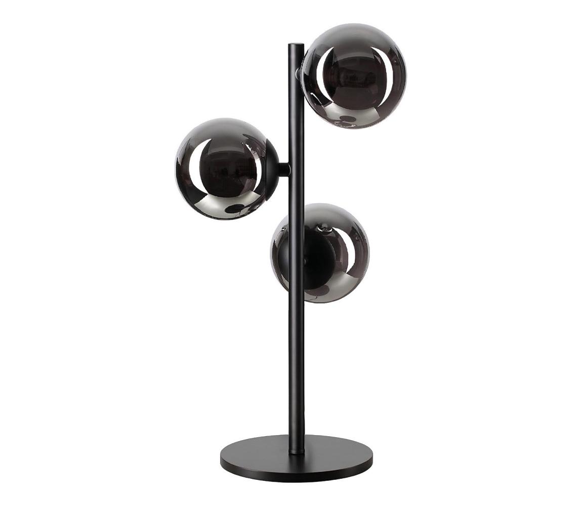 Ideal Lux - LED Stolní lampa PERLAGE 3xG9/3W/230V černá/kouřová černá 292465