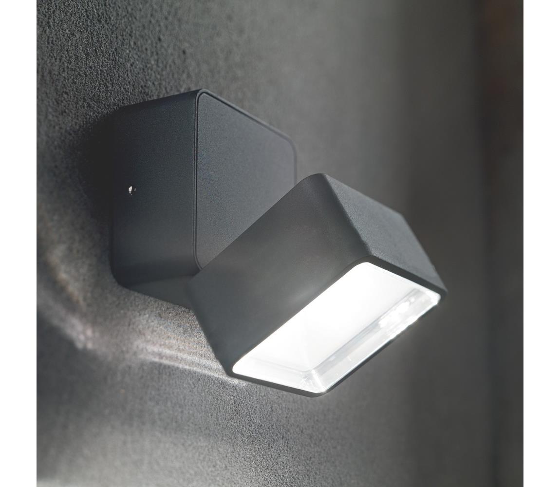 Ideal Lux -LED Venkovní nástěnné svítidlo OMEGA LED/7W/230V CRI 90 IP54 antracit 285511