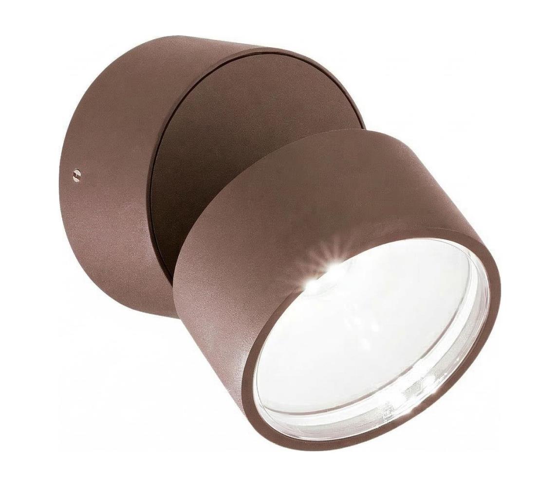 Ideal Lux - LED Venkovní nástěnné svítidlo OMEGA LED/7W/230V CRI 90 IP54 hnědá 285498