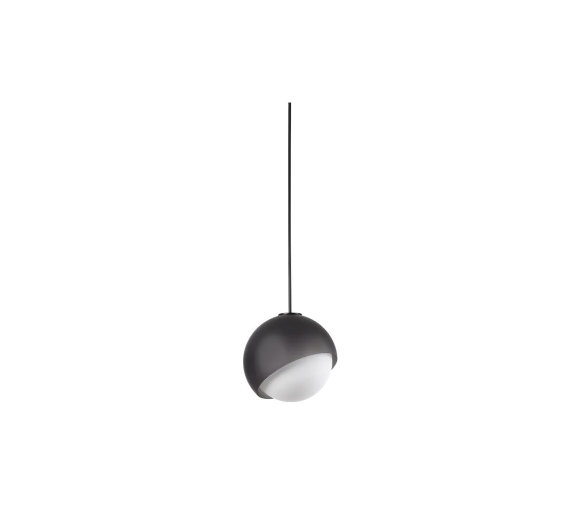 Ideal Lux - Lustr na lanku BLOOM 1xE27/42W/230V pr. 17 cm černá 366654
