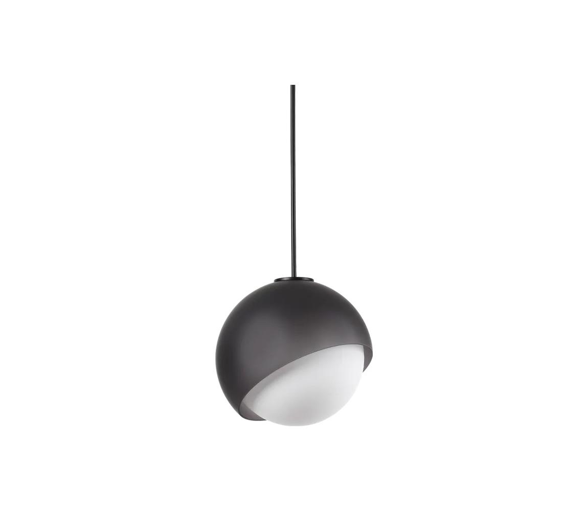 Ideal Lux - Lustr na lanku BLOOM 1xE27/42W/230V pr. 22 cm černá 366678