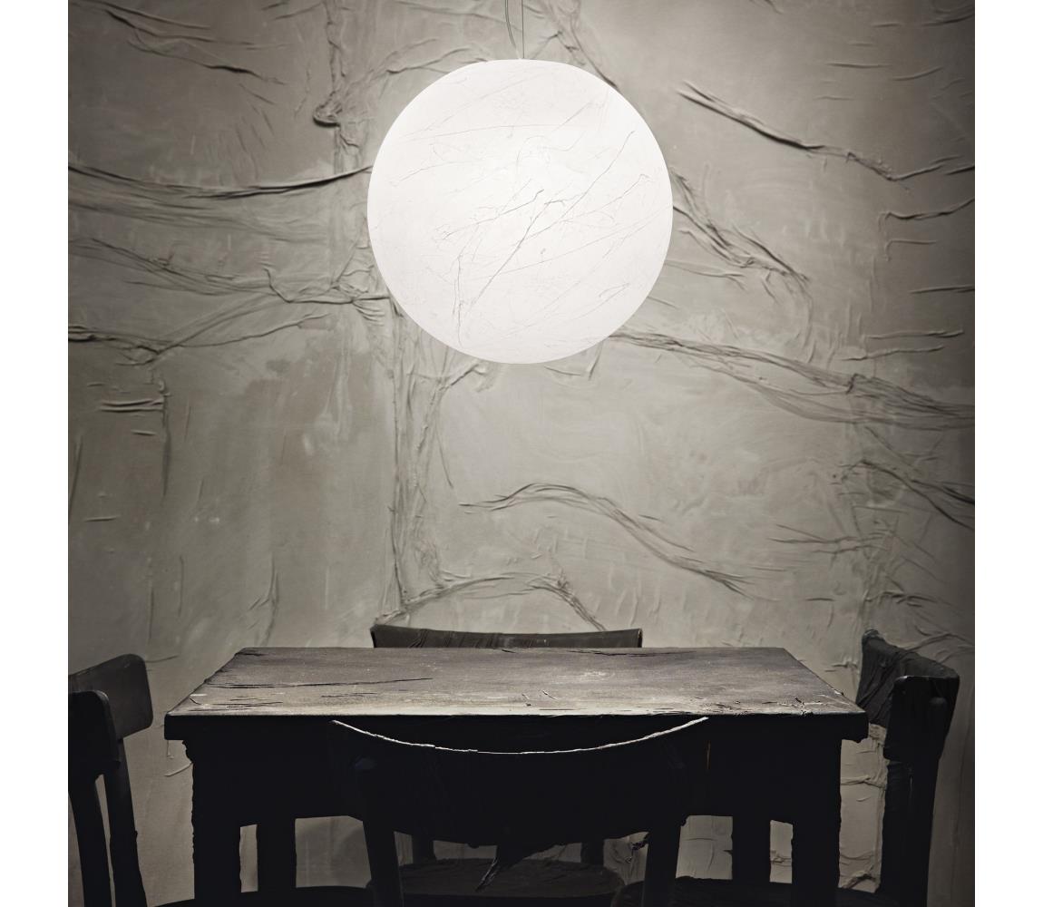 Ideal Lux - Lustr na lanku CARTA 1xE27/25W/230V pr. 30 cm bílá 226026