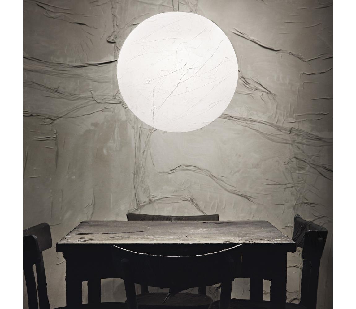 Ideal Lux - Lustr na lanku CARTA 1xE27/25W/230V pr. 40 cm bílá 226033