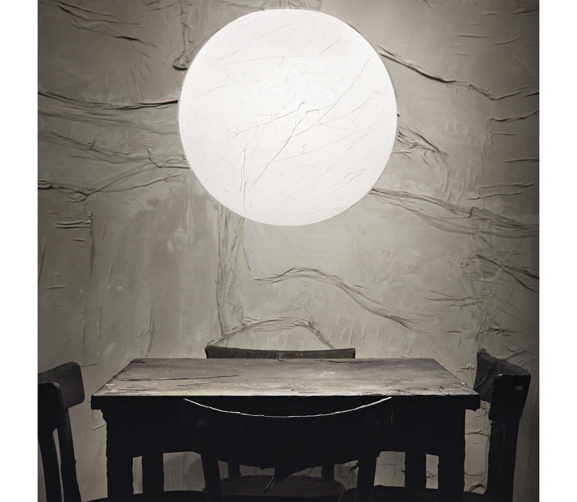 Ideal Lux - Lustr na lanku CARTA 1xE27/25W/230V pr. 50 cm bílá 226040