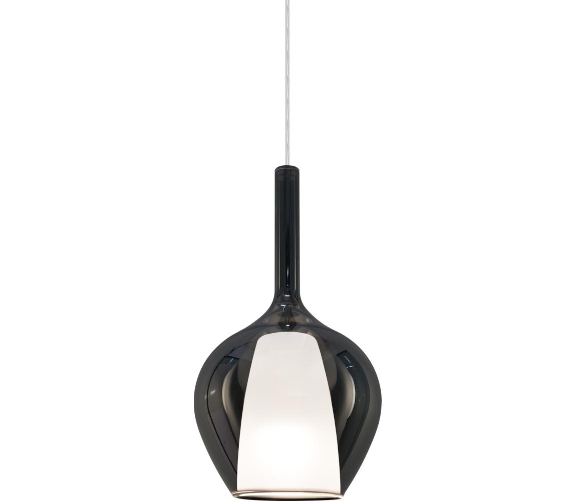 Ideal Lux - Lustr na lanku KALIQUE 1xE27/42W/230V pr. 18 cm kouřová černá 359861