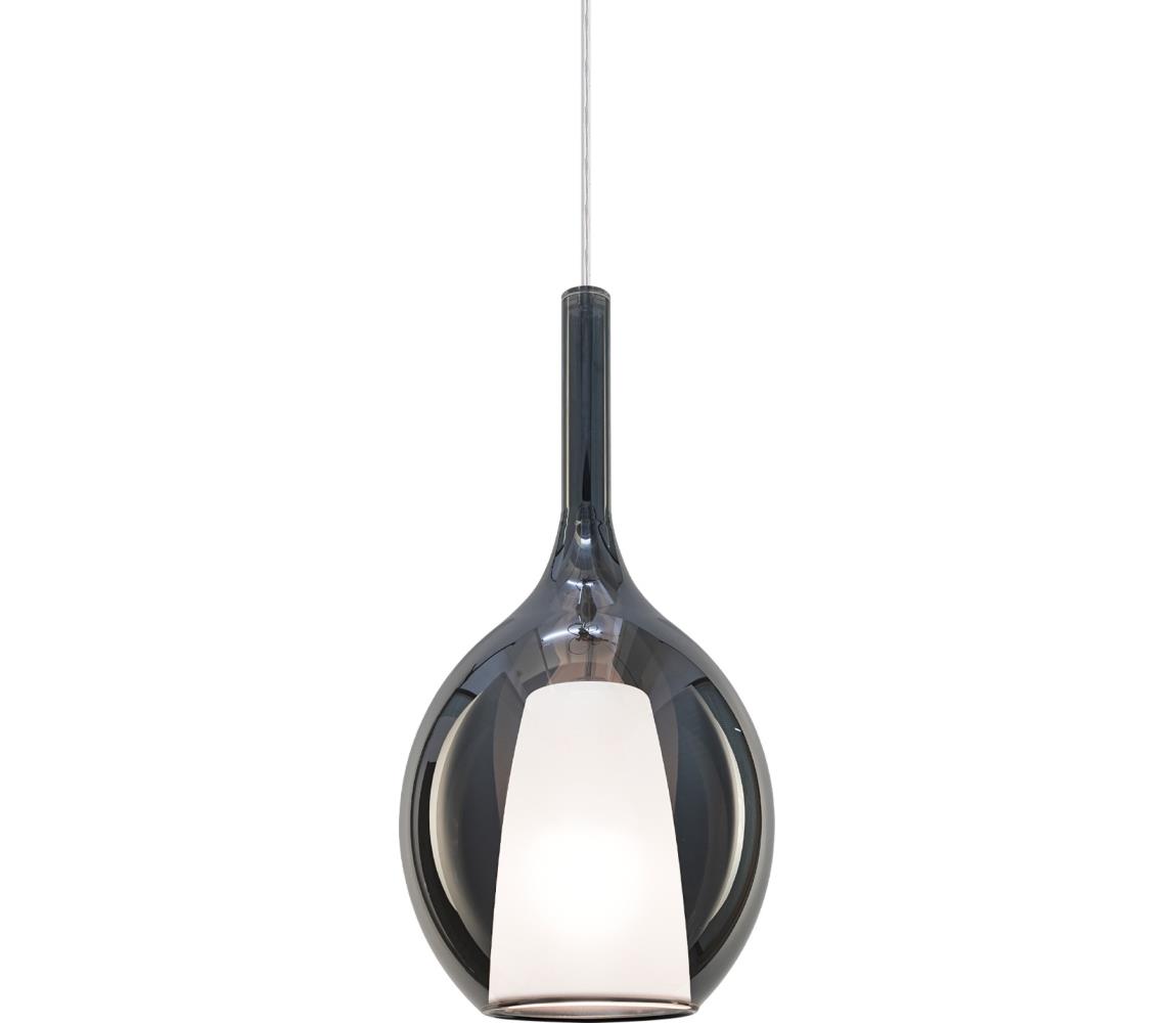 Ideal Lux - Lustr na lanku KALIQUE 1xE27/42W/230V pr. 18 cm kouřová černá 359984