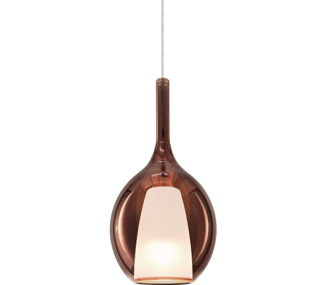 Ideal Lux - Lustr na lanku KALIQUE 1xE27/42W/230V pr. 18 cm kouřová měděná 360027