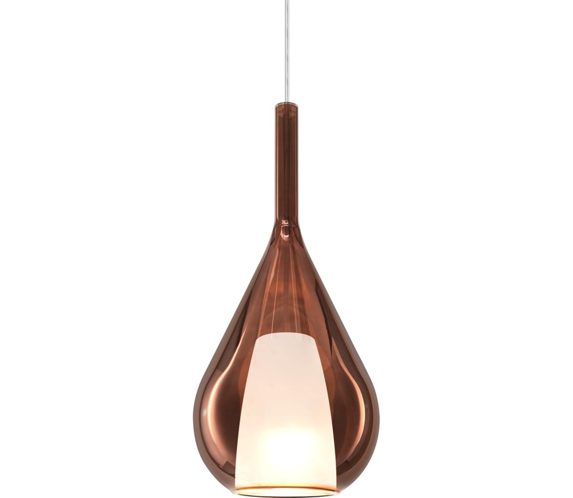 Ideal Lux - Lustr na lanku KALIQUE 1xE27/42W/230V pr. 18 cm kouřová měděná 360065