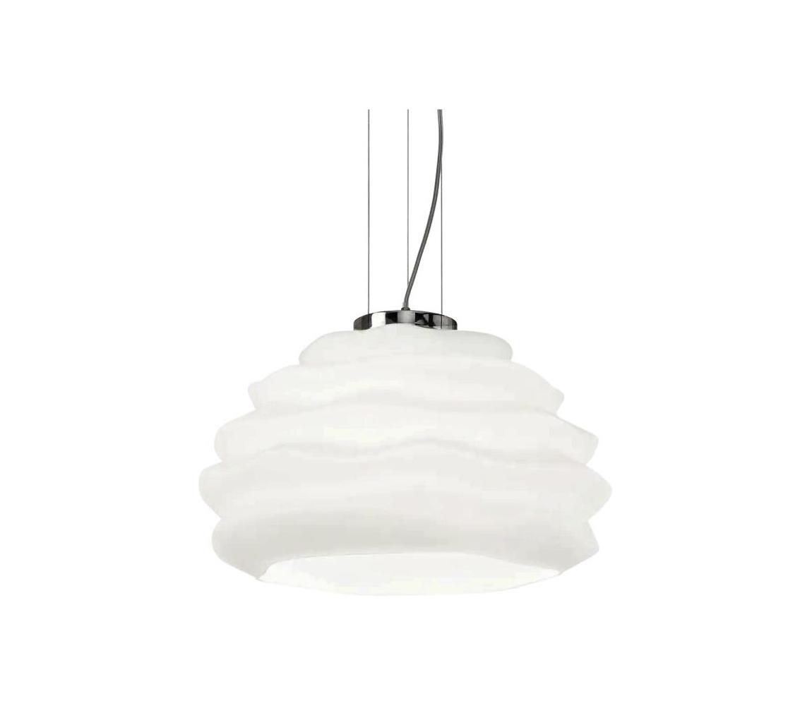 Ideal Lux - Lustr na lanku KARMA 1xE27/60W/230V pr. 39 cm bílá 132389