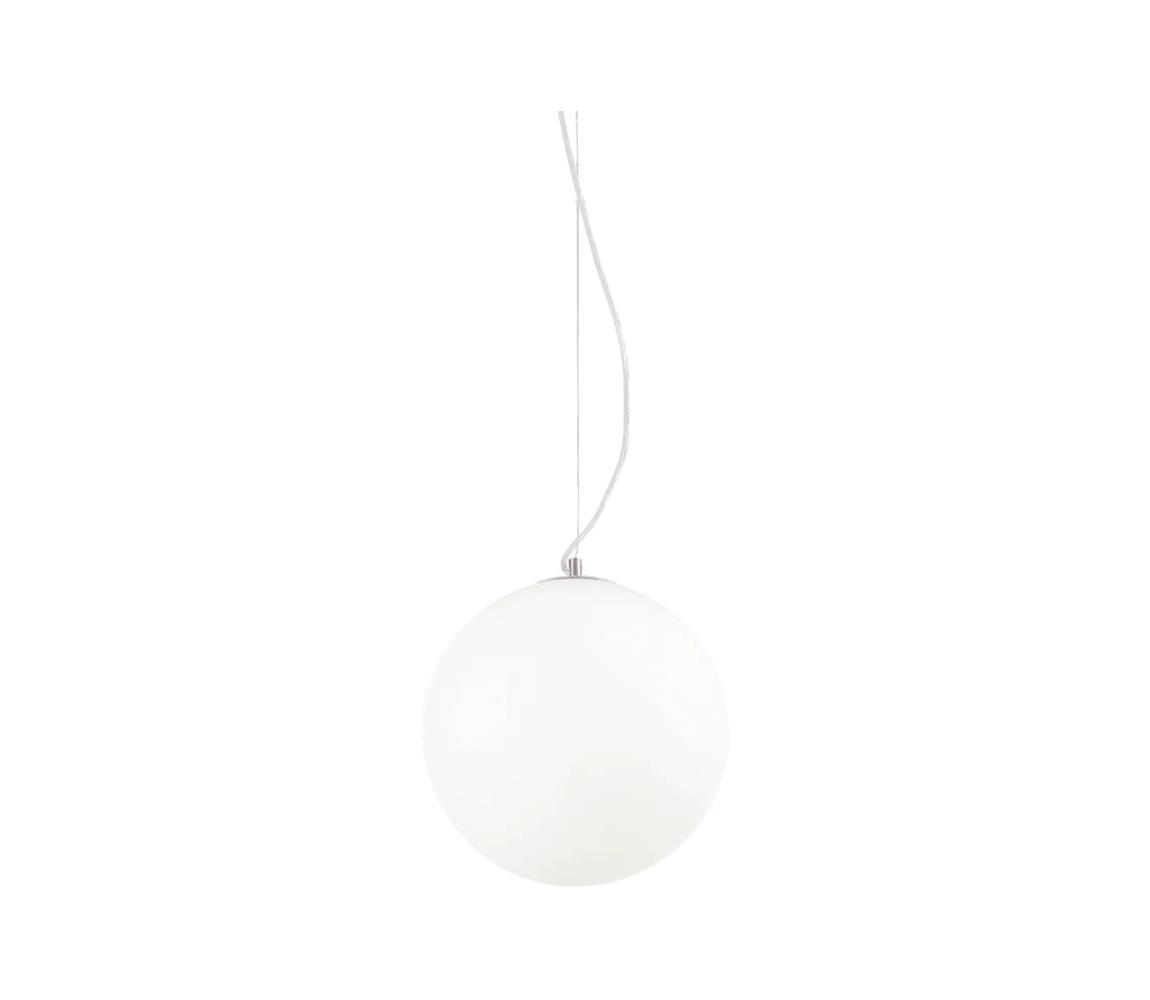 Ideal Lux - Lustr na lanku MAPA 1xE27/42W/230V pr. 30 cm bílá 009087