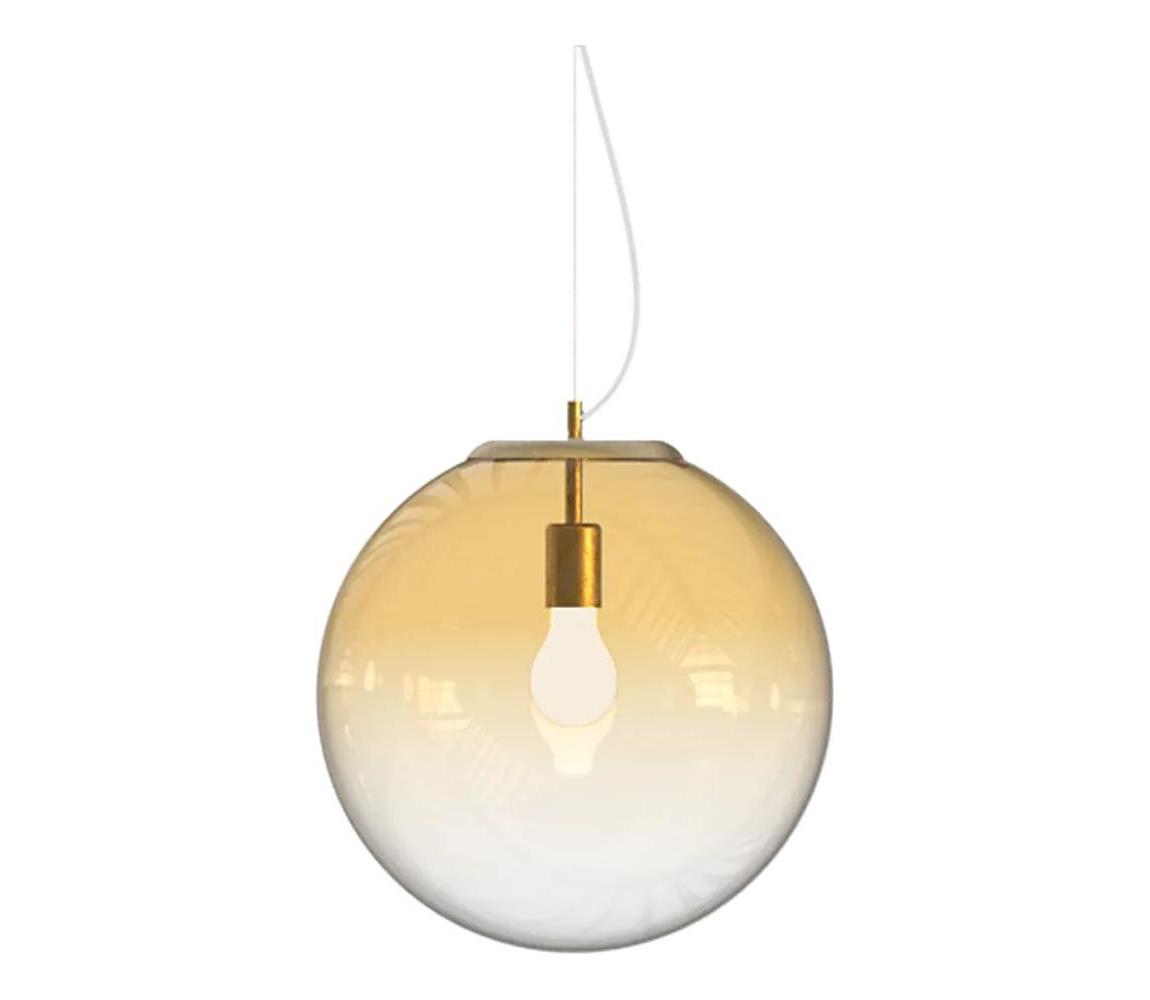 Ideal Lux - Lustr na lanku MAPA 1xE27/42W/230V pr. 40 cm zlatá/kouřová 346564