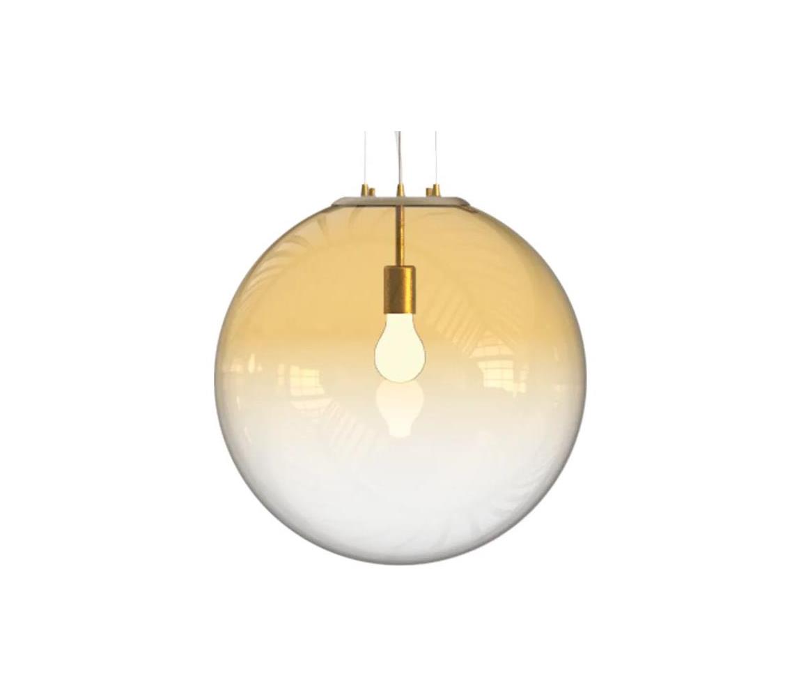 Ideal Lux - Lustr na lanku MAPA 1xE27/42W/230V pr. 50 cm zlatá/kouřová 346571