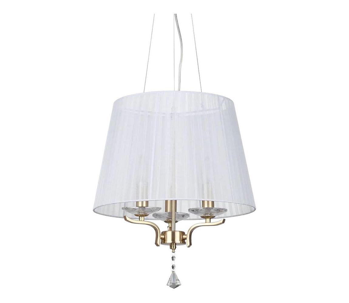Ideal Lux - Lustr na lanku PEGASO 3xE14/28W/230V pr. 40 cm zlatá 197715