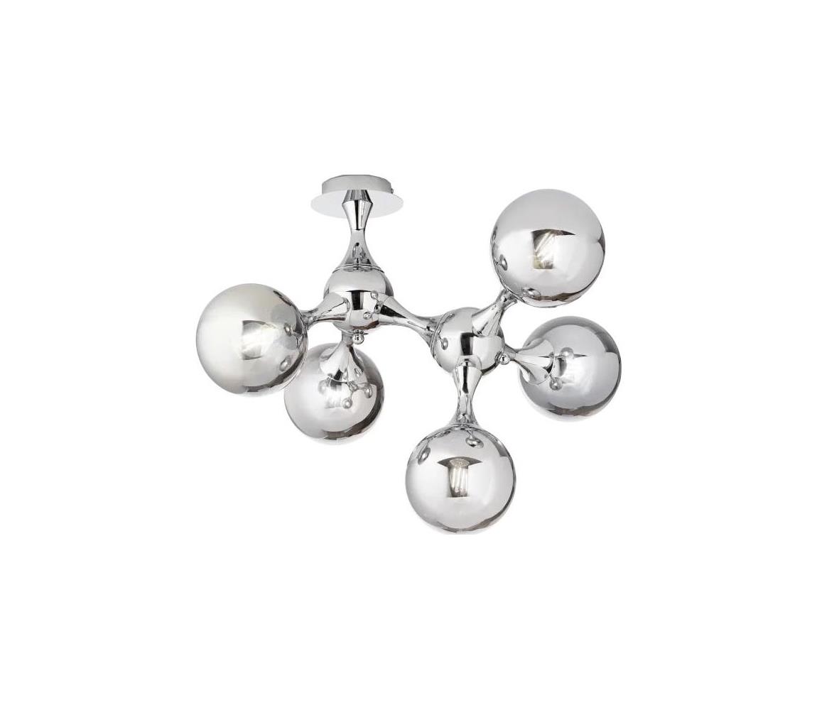 Ideal Lux - Přisazený lustr NODI 5xE14/28W/230V 50x55 cm lesklý chrom 200484