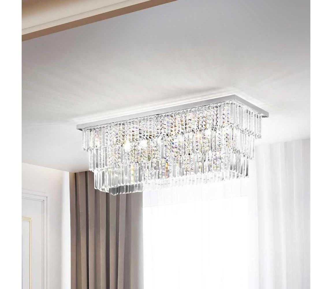 Ideal Lux - Stropní svítidlo MARTINEZ 8xE14/40W/230V lesklý chrom 166285