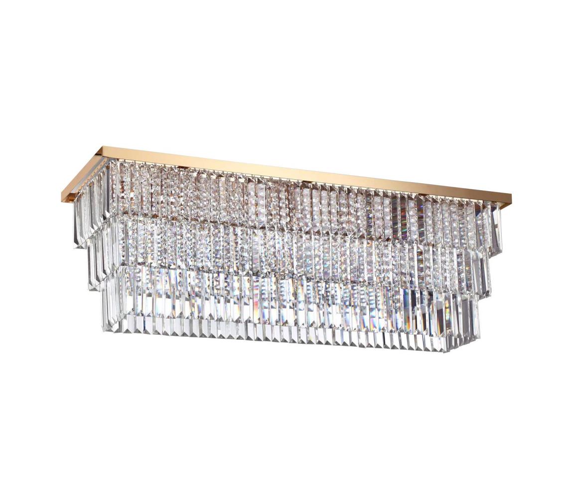 Ideal Lux - Stropní svítidlo MARTINEZ 8xE14/40W/230V zlatá 213569