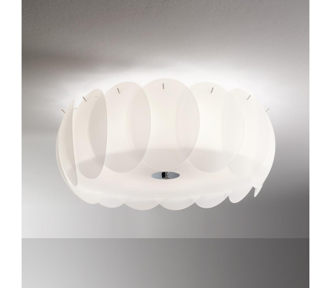 Ideal Lux - Stropní svítidlo OVALINO 8xE27/60W/230V pr. 53,5 cm bílá 94014