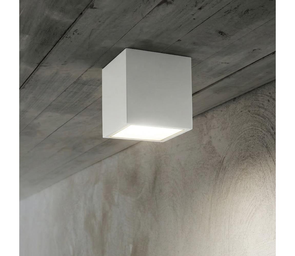 Ideal Lux - Venkovní bodové svítidlo TECHO 1xGU10/20W/230V 15x15 cm IP54 bílá 251523