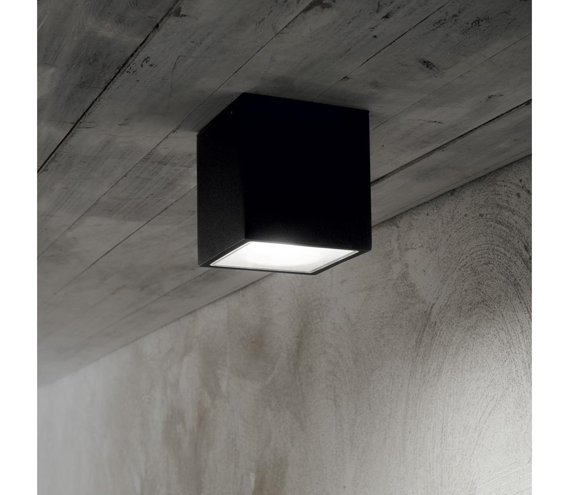 Ideal Lux - Venkovní bodové svítidlo TECHO 1xGU10/20W/230V 15x15cm IP54 antracit 251516