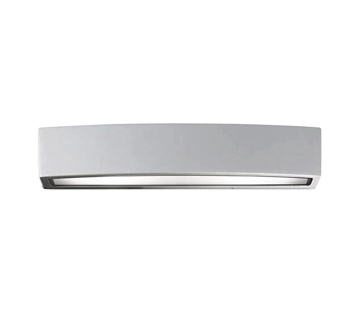 Ideal Lux - Venkovní nástěnné svítidlo ANDROMEDA 2xE27/60W/230V IP55 šedá 163543