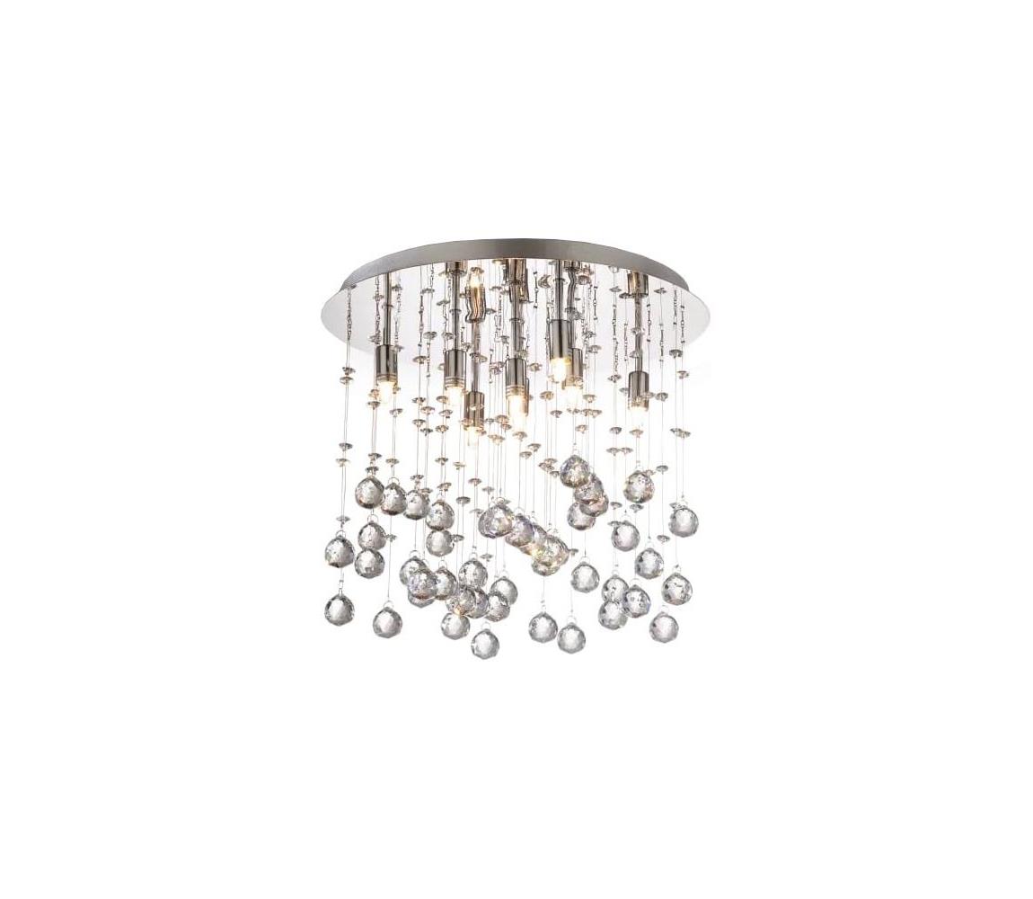 Ideal Lux-LED Křišťálové stropní svítidlo MOONLIGHT 8xG9/3W/230V pr. 40 cm chrom 077796