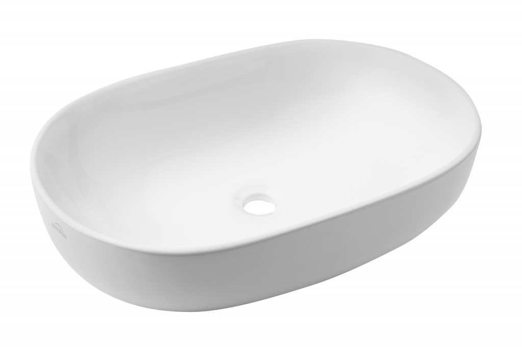 INVENA Oval umyvadlo na desku 60 cm TEJA CE-09-001-C