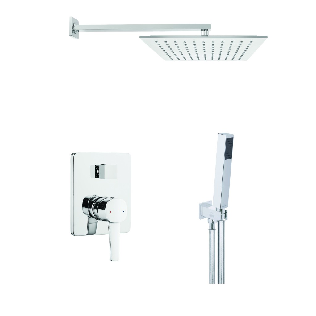 INVENA Podomítkový set GLAMOUR chrom TREND BS-02-0K1-V