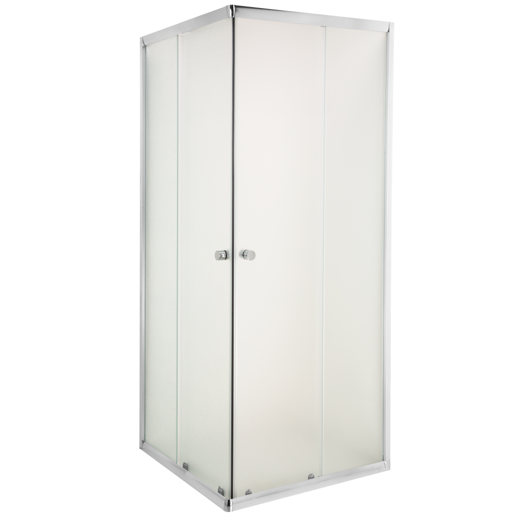 INVENA Sprchový kout čtverec PARLA, profil: chrom, sklo frosted 80x80 AK-48-181-O