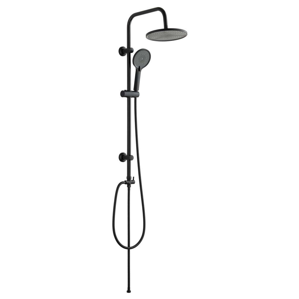 INVENA Sprchový sloup bez baterie Rikia, černá AU-24-104-G