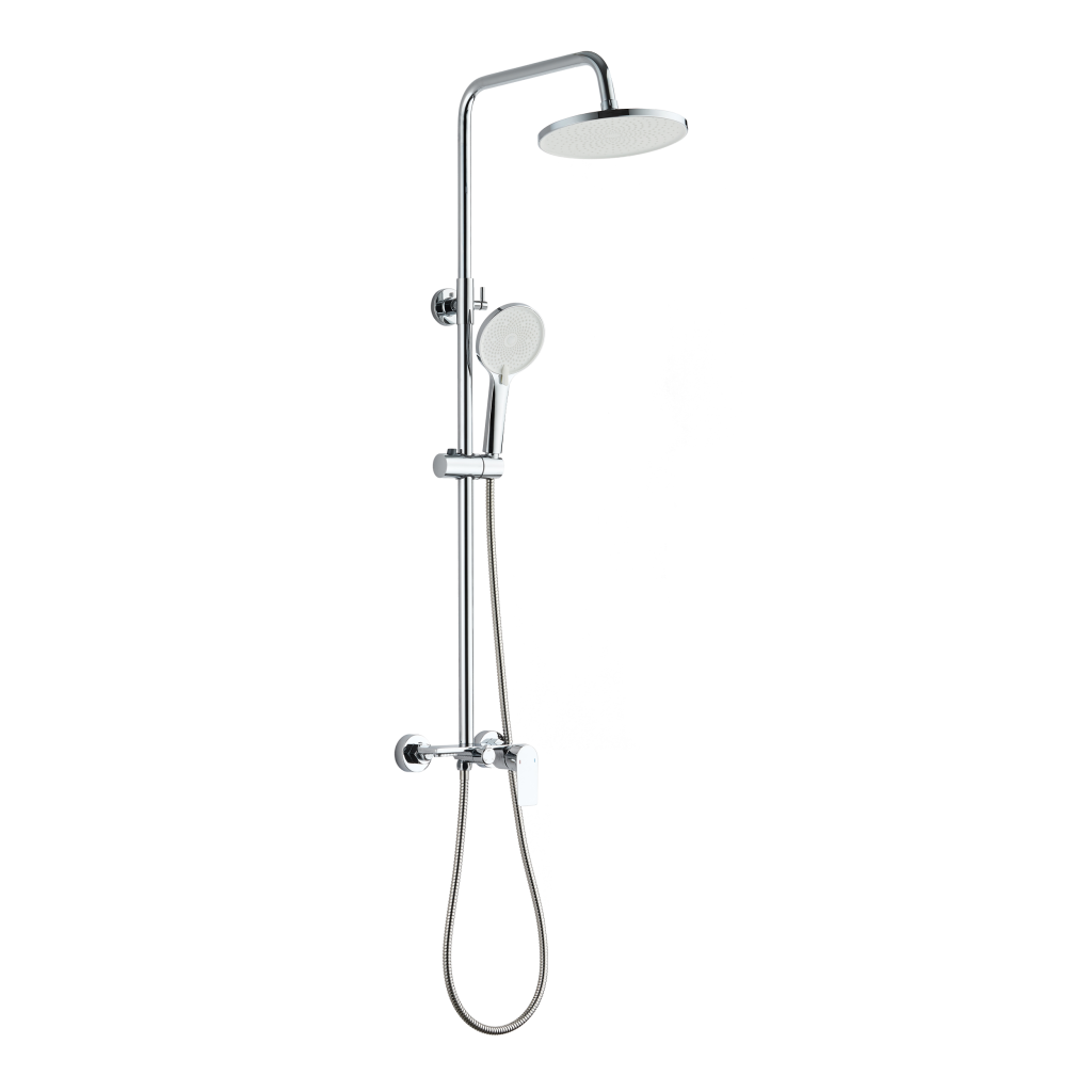 INVENA Sprchový sloup s baterií, Rikia, chrom AU-24-B01-G