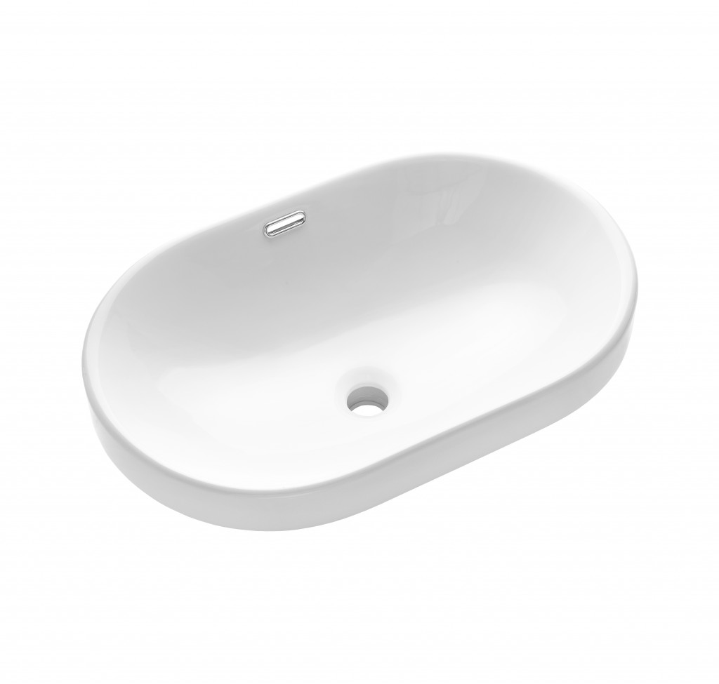 INVENA Umyvadlo na desku EGINA  60 cm  kruhové CE-52-060-W
