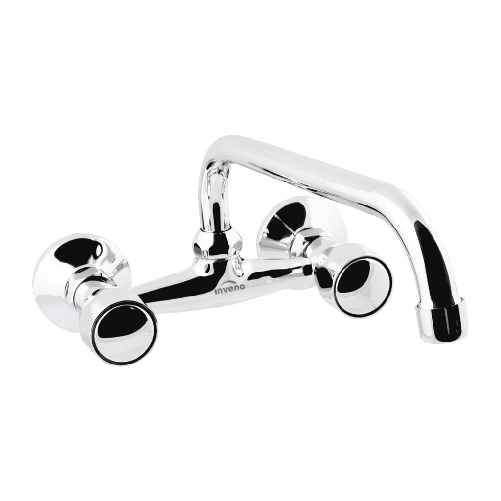 INVENA Umyvadlová/dřezová baterie MODENA, 20cm otočný výtok typu U BC-14-F0S-L