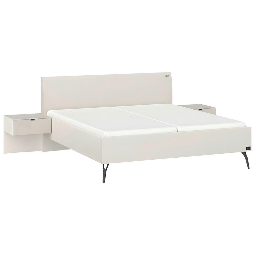 Joop! POSTEL S NOČNÍMI STOLKY, 180/200 cm, šampaňská