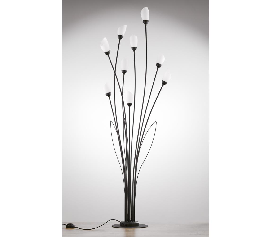 Jupiter 2058 - Stojací lampa GLORIOSA 9xG9/14W/230V černá 2058