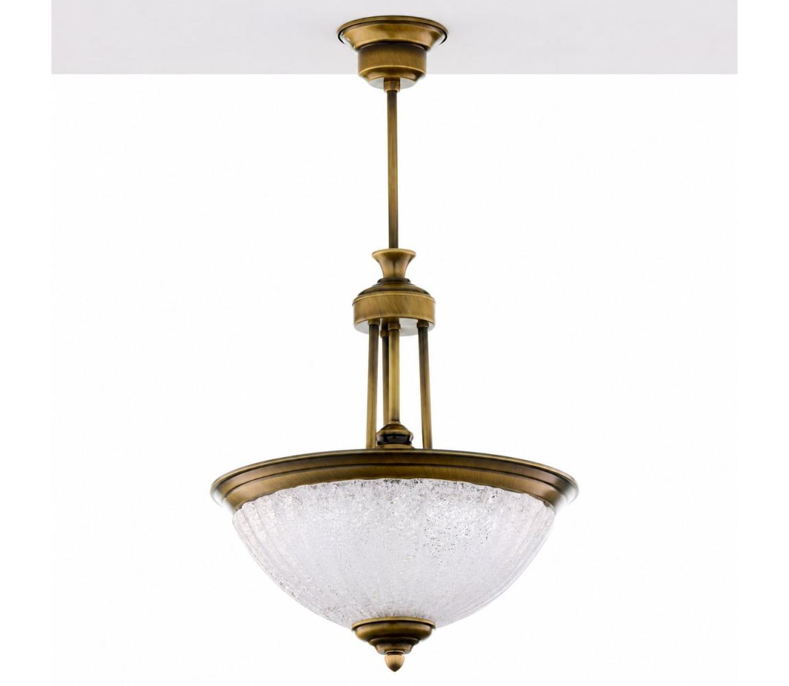 Jupiter 2134 - Lustr na tyči CARMEN 1xE27/15W/230V bronz/patina 2134