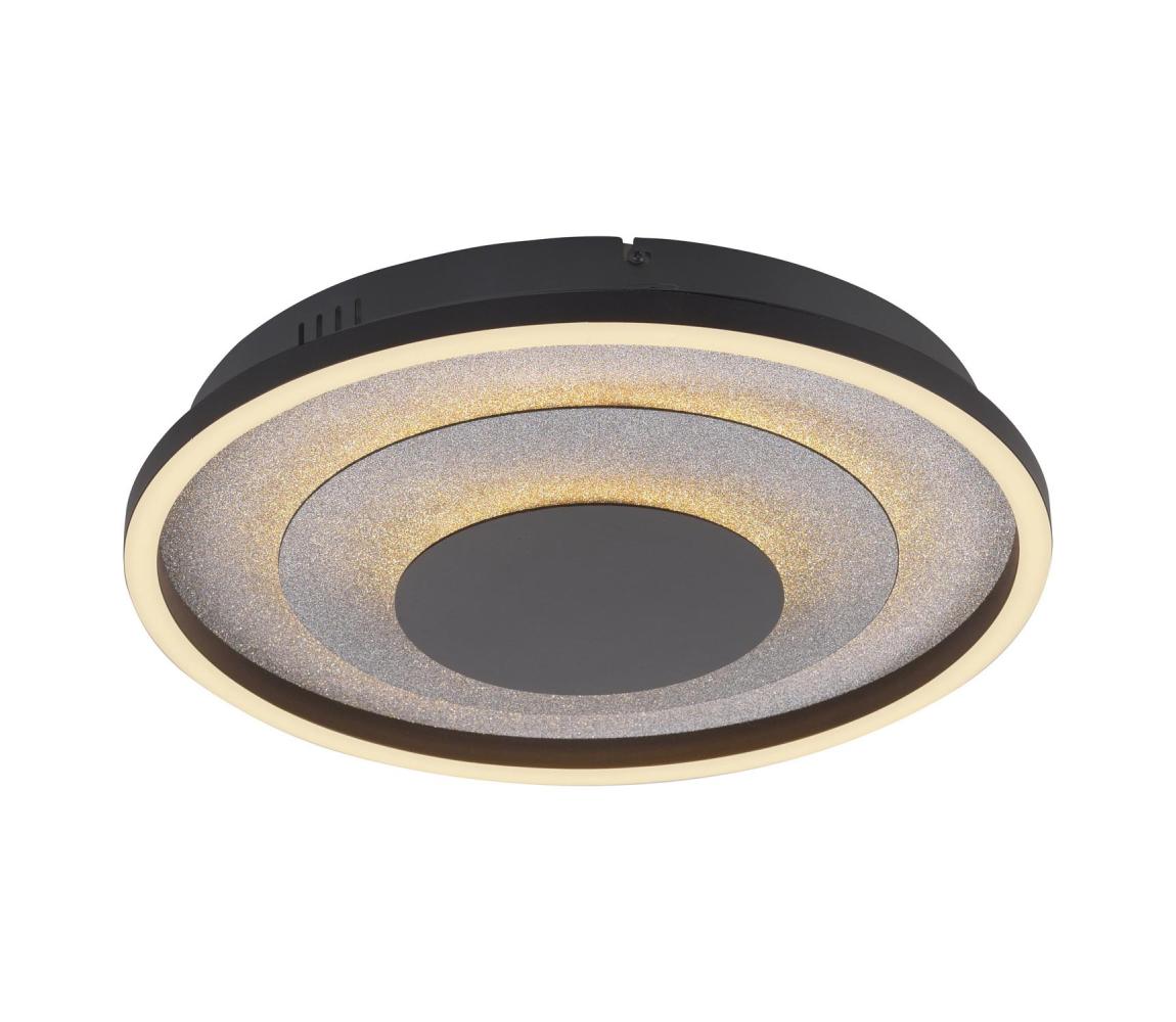 JUST LIGHT. 14409-21 - LED Stropní svítidlo GLITTY LED/22W/230V pr. 40 cm černá 14409-21