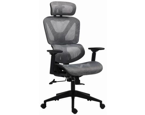 Kancelářské křeslo Lincoln, šedo-černá látka