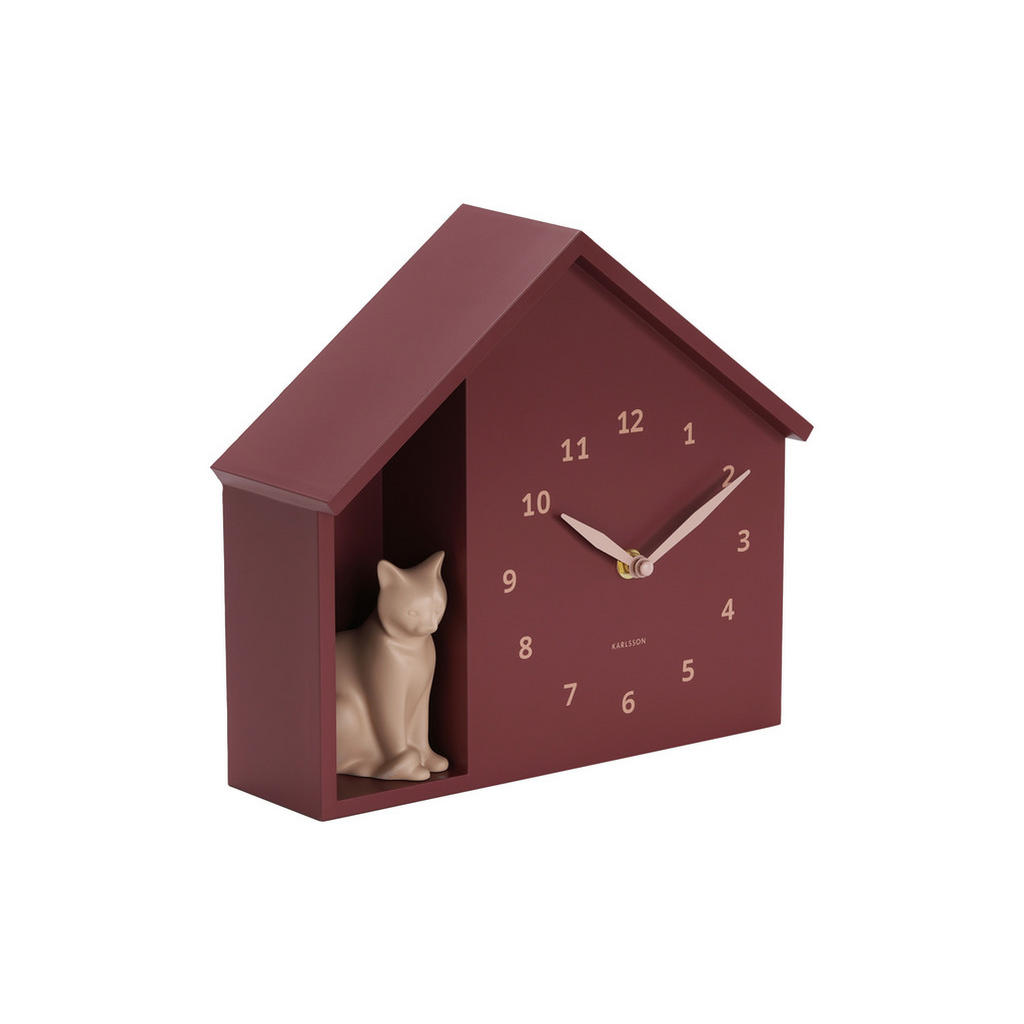 Karlsson NÁSTĚNNÉ HODINY bordeaux 24.9/27 cm