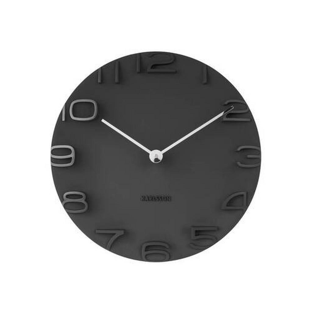 Karlsson NÁSTĚNNÉ HODINY černá 42/42/5 cm