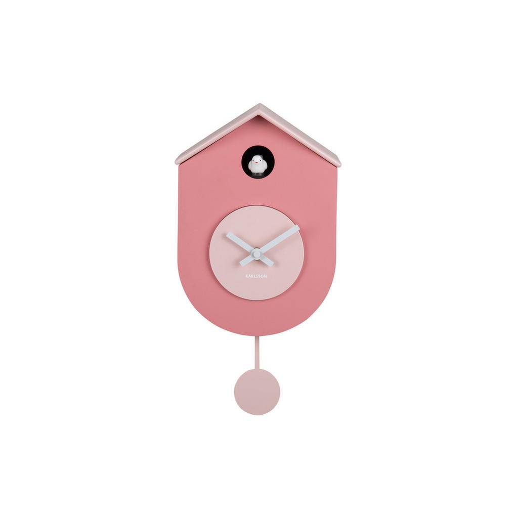 Karlsson NÁSTĚNNÉ HODINY pink