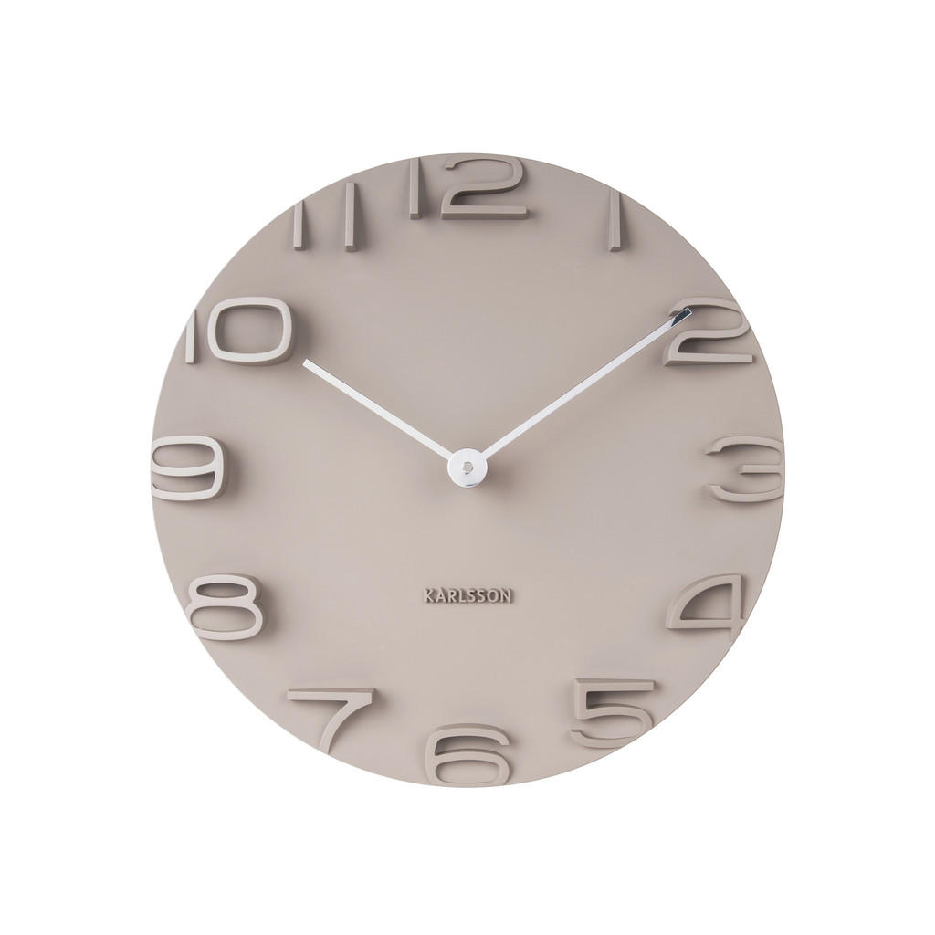Karlsson NÁSTĚNNÉ HODINY šedá 42/42/5 cm
