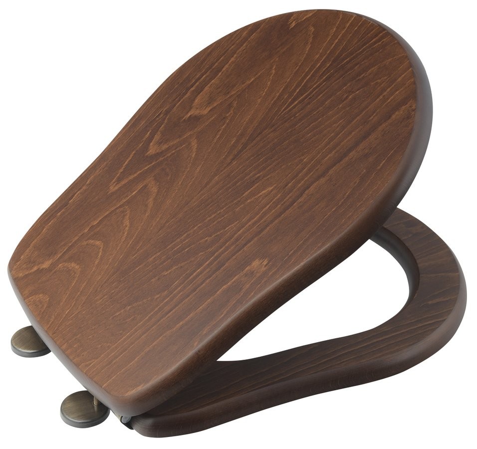 KERASAN RETRO WC sedátko, ořech/bronz 109340