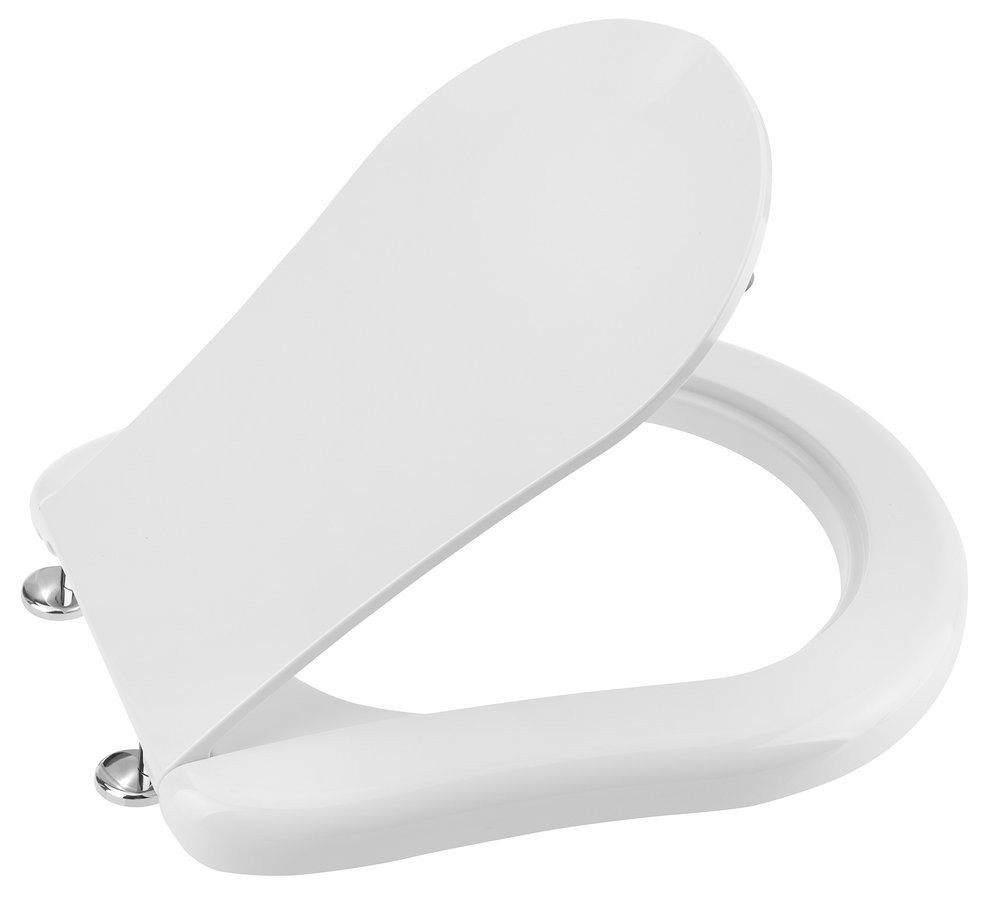 KERASAN RETRO WC sedátko Soft Close, bílá/chrom 108901