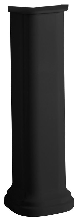 KERASAN WALDORF universální keramický sloup k umyvadlům 60, 80cm, černá mat 417031