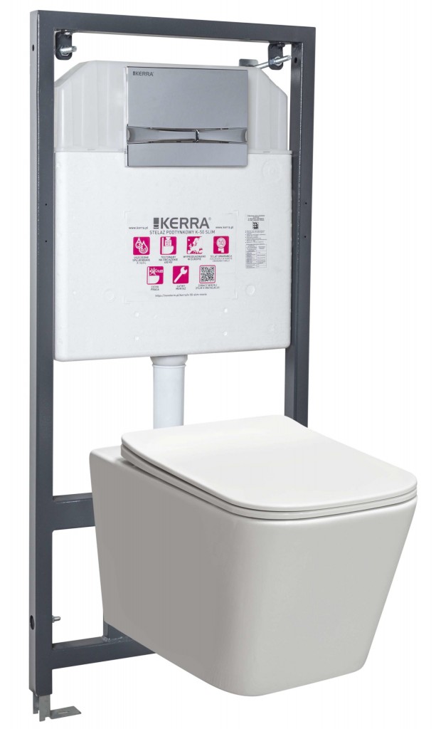 KERRA Instalační set WC TINOS/Adriatic CHR 5907548116307