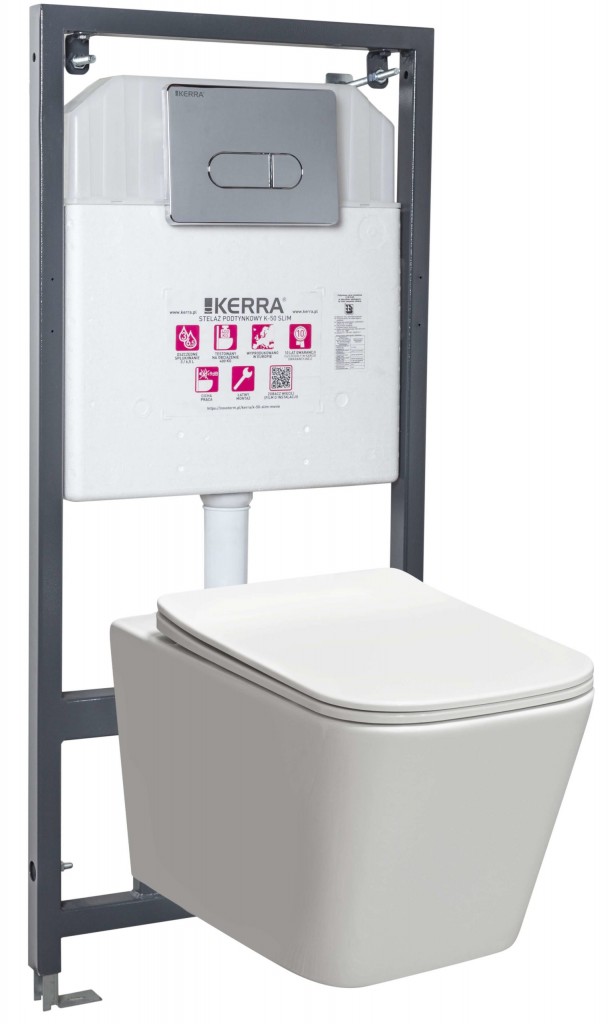 KERRA Instalační set WC TINOS/Pacific CHR 5907548116314