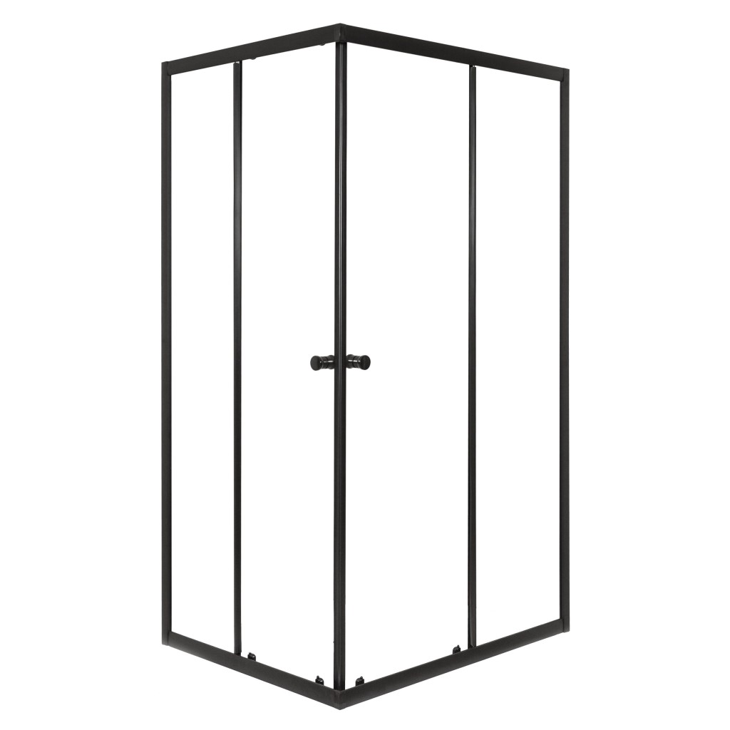 KERRA Sprchový kout Olga černá SQ 90x80(bez vaničky) 5907548125897