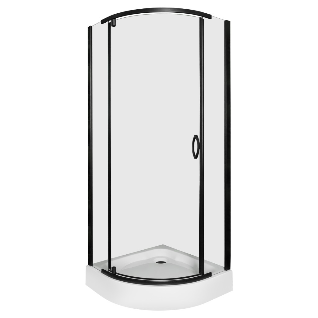 KERRA Sprchový kout s vaničkou Splash 90 (černý) 5907548123527