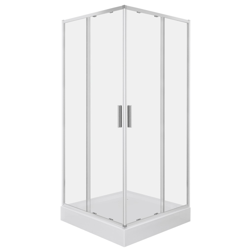 KERRA Sprchový kout Solid SQ 90 chrom (s vaničkou) 5907548124487